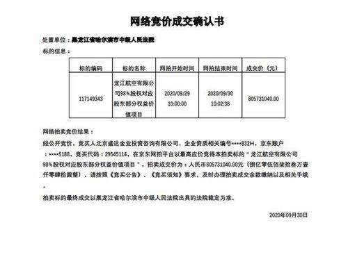 龙江航空8亿元易主 中国民航首家航司拍卖落幕的深层逻辑